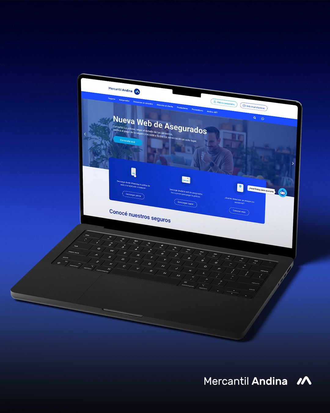 Desarrollo web Mercantil Andina · seguros